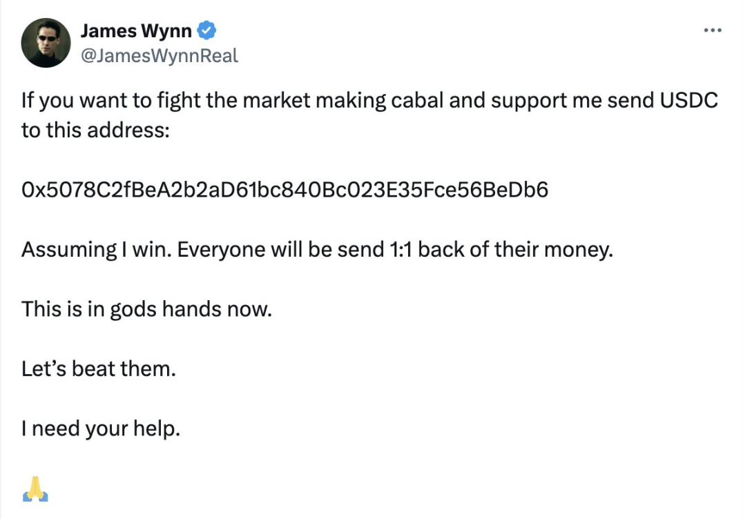 James Wynn的“欧亨利式结局”：输光本金，开始推广返佣链接